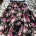 Lularoe Jill skirt large NWT floral pink black green