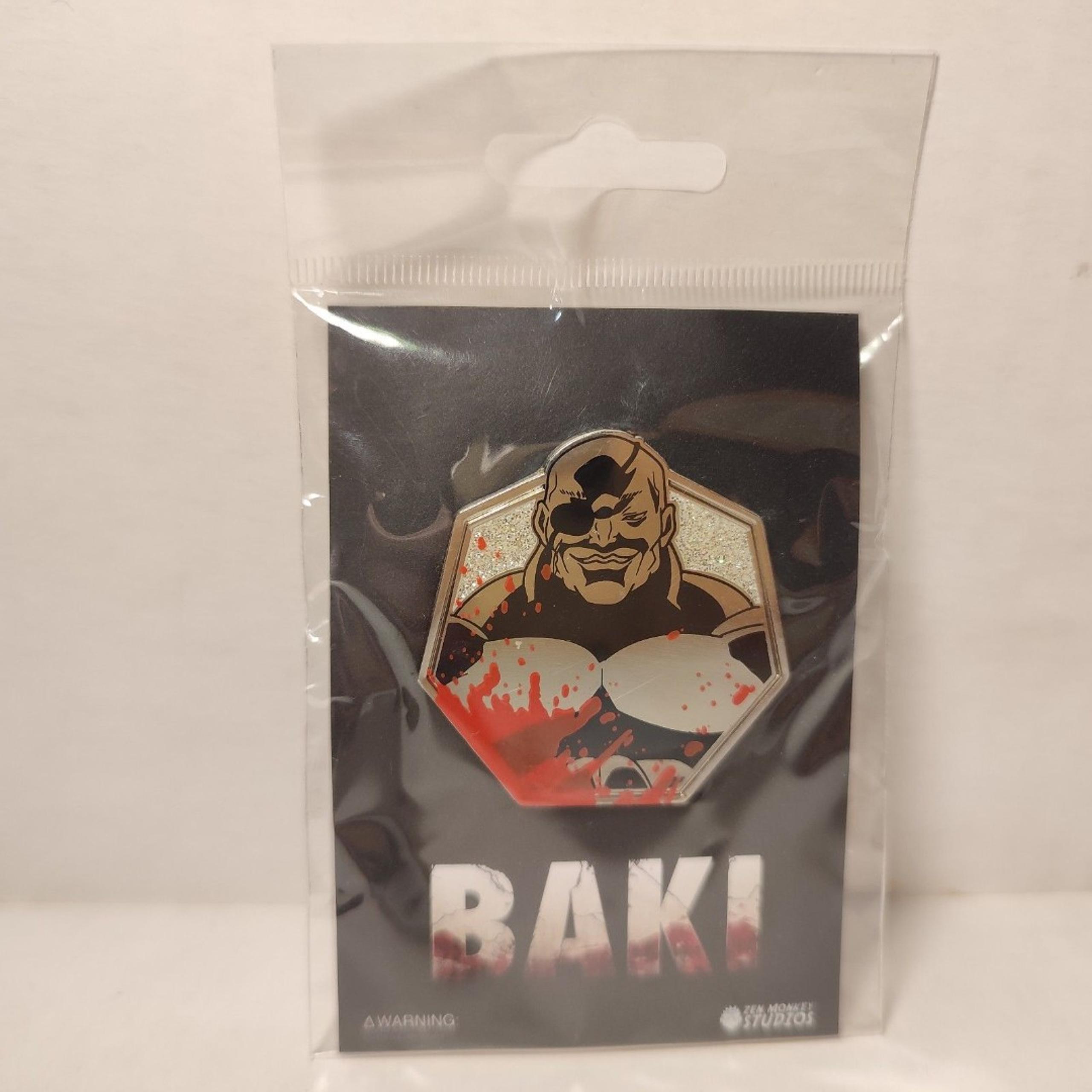 Baki Doppo Orochi Enamel Pin Official Anime Collectible Metal Character Badge