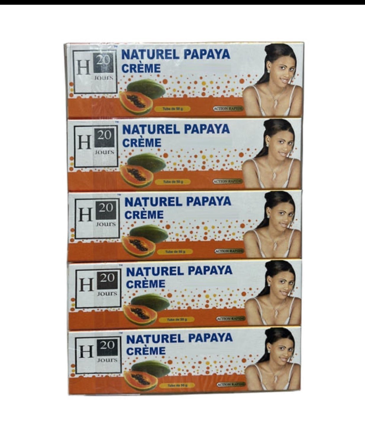 H20 Naturel papaya Tube Cream 50g-(pack of 10