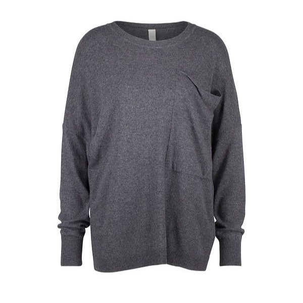 Ischiko Pullover Mariem 903 Size M Gray Boxy Oversized Cashmere Wool Blend