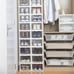 Set of 6 Stackable Shoe Storage Boxes