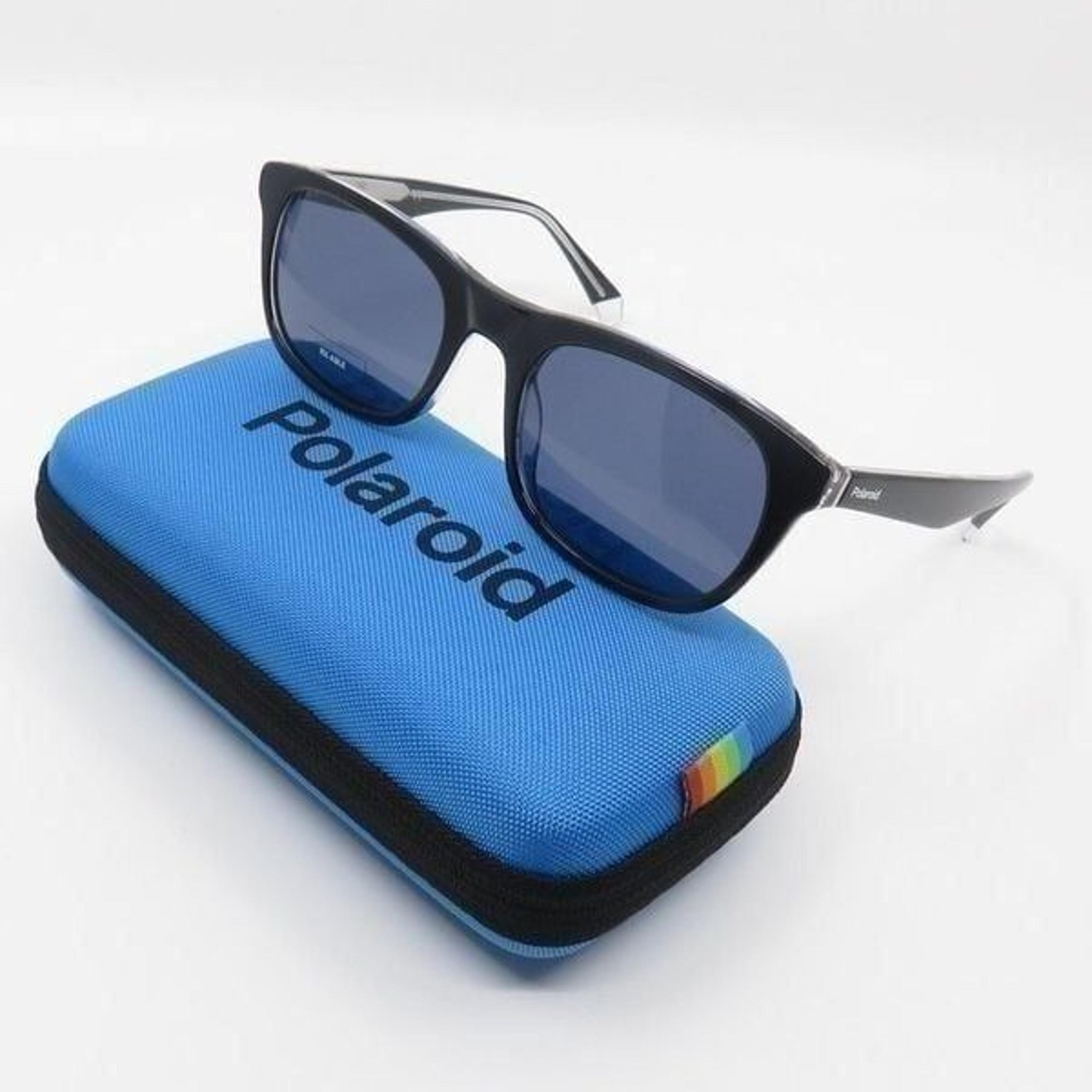 Polaroid New PLD2104/S/X 7C5C3 Glossy Navy Blue/Solid Blue Men's Sunglas