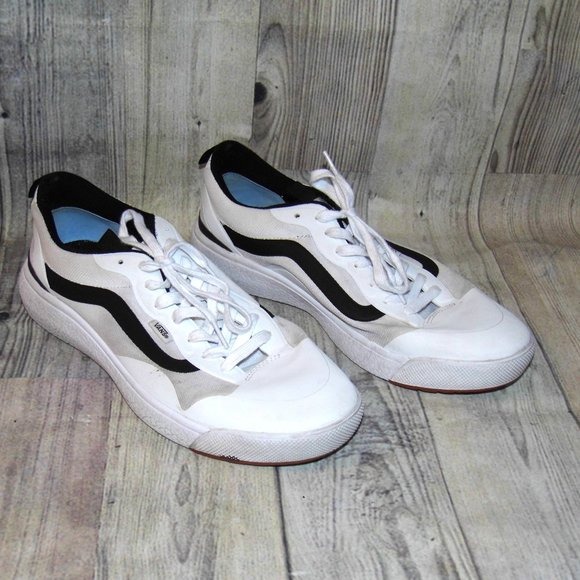 VANS UltraRange Ultracush White/Black Sneakers Mens Size 11.5