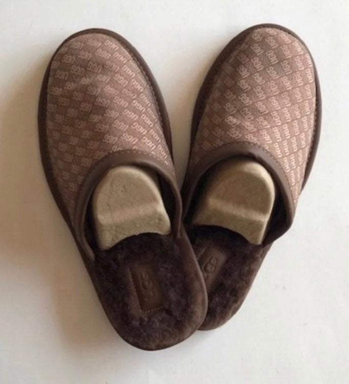 UGG Scuff Logo jacquard sheepskin slipper. New. NWT. Size: 10