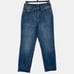 Judy Blue Relaxed High Rise Cropped Women's 3/26 Stretch Denim Blue Jeans
