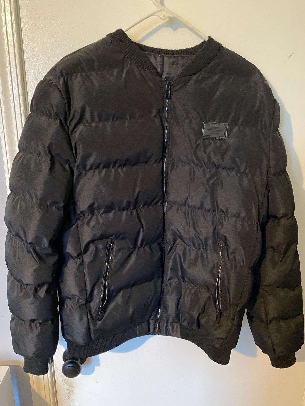 Black puffer jacket