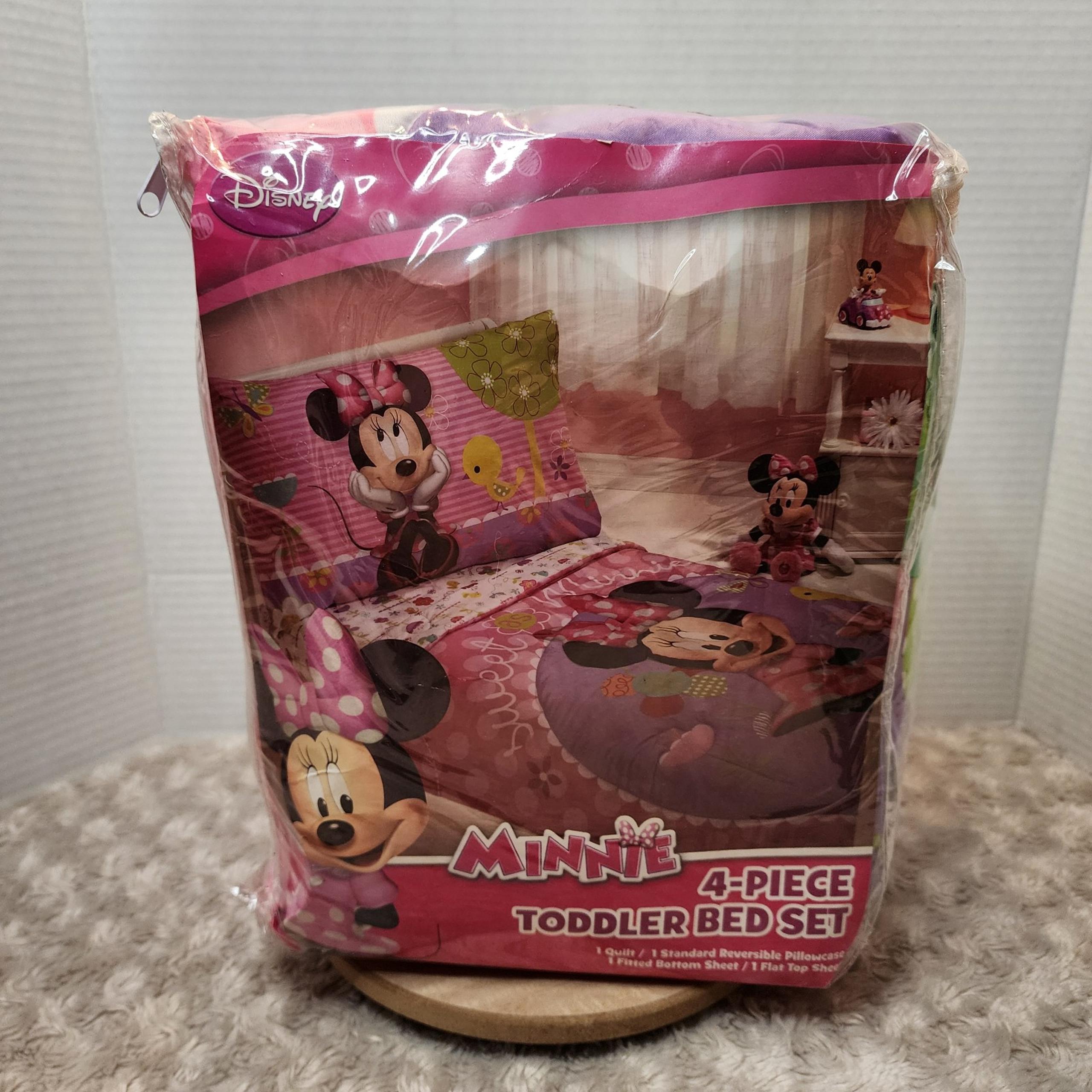 Minnie Mouse 4 Piece Toddler Bedding Set Sweet as Minnie Sheets Quilt Pillowcase