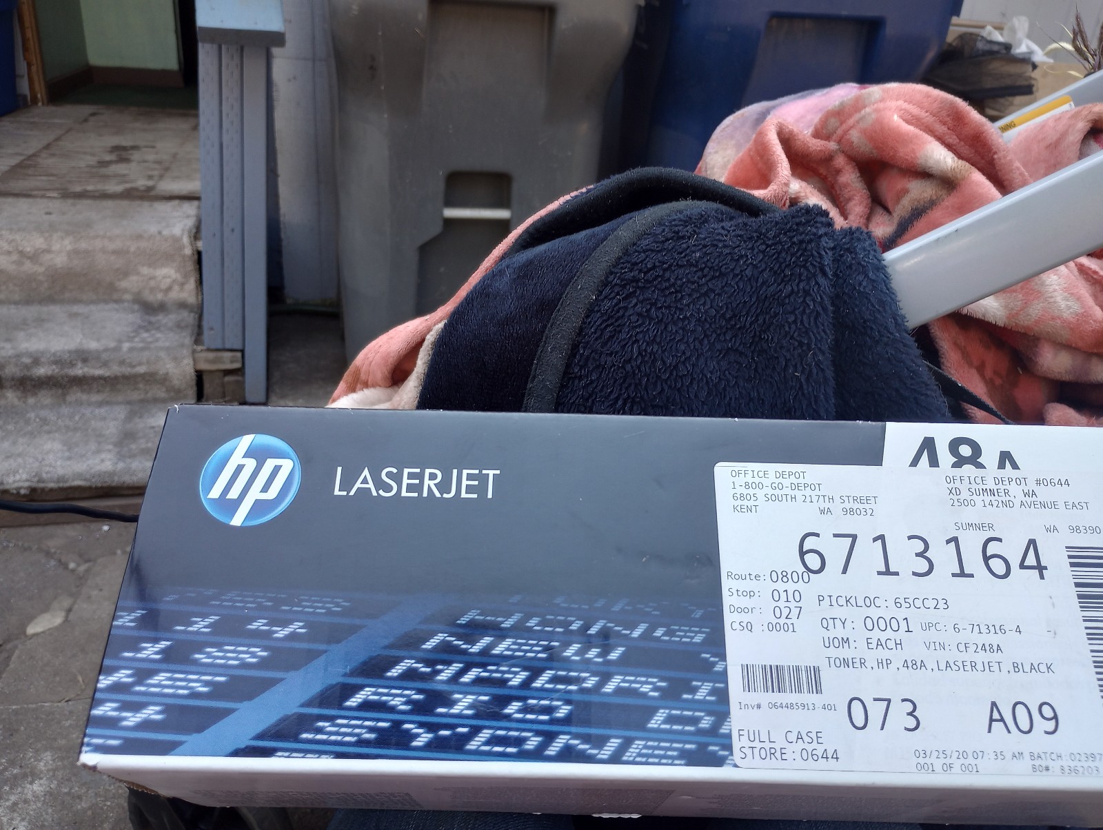 HP black toner printering 48a