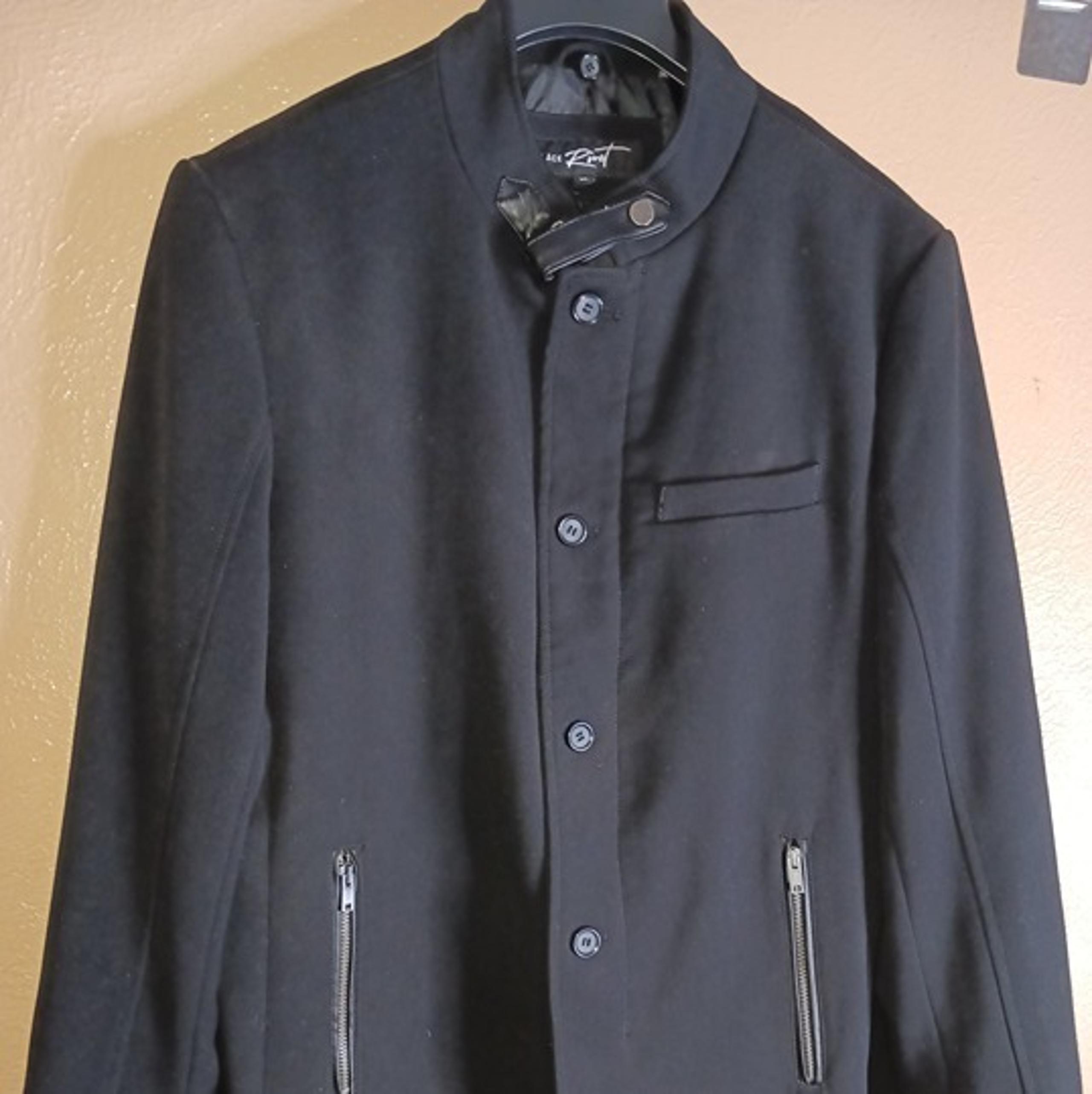 Vintage Black Rivet Mens Jacket -- Sz XL