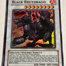 Yu-Gi-Oh! SOVR-EN043 Black Brutdrago (Unlimited) Super Rare, NEAR MINT