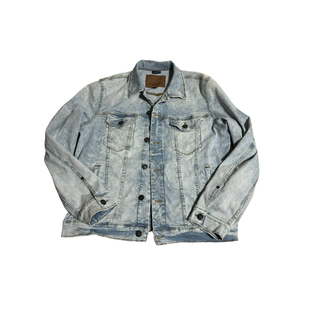 American Eagle Outfitters Extreme Flex Light Wash Men’s Denim Jacket Large
