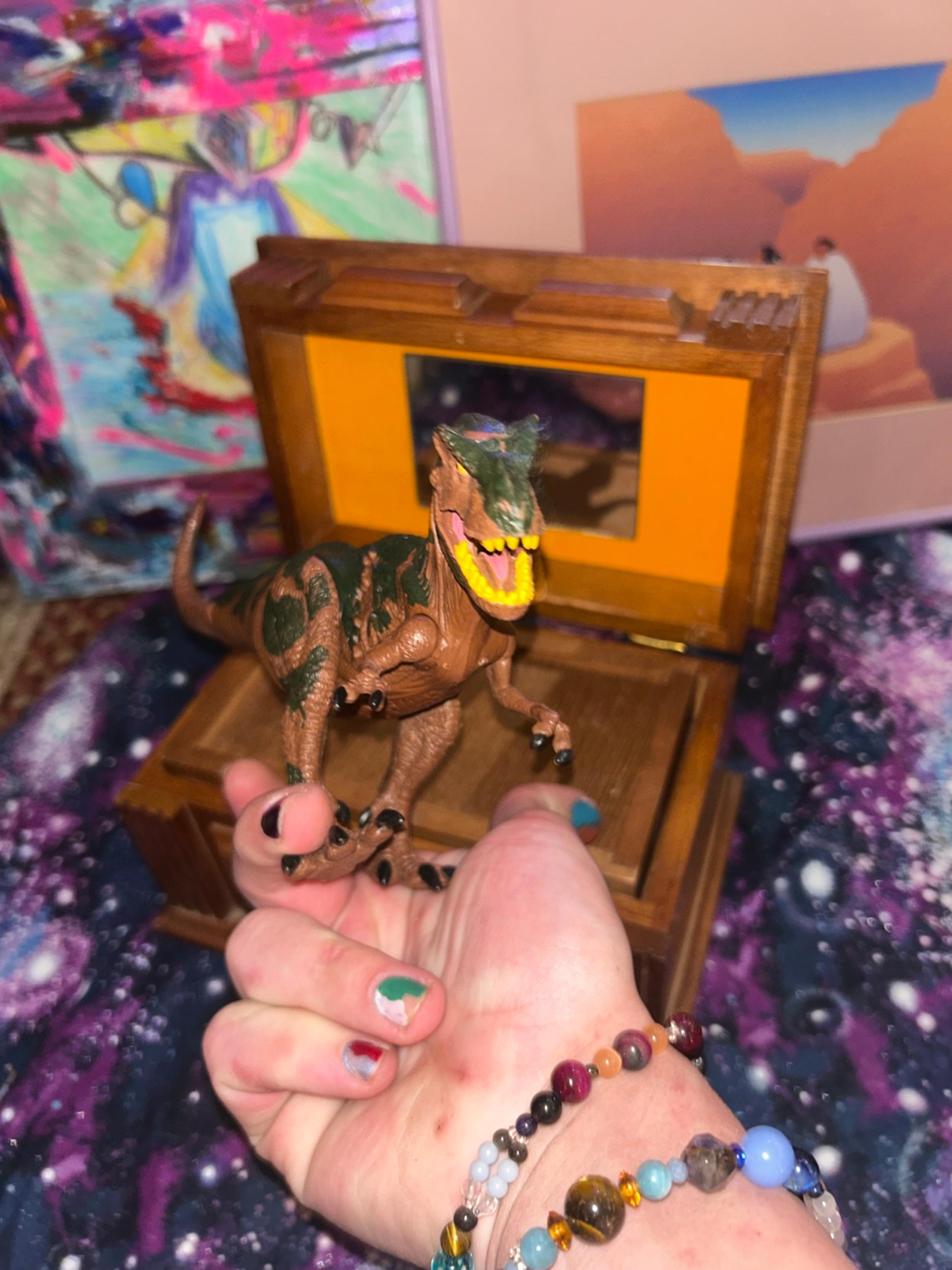 Kid Galaxy Poseable Dinosaur Figure Toy - Tyrannosaurus Rex.