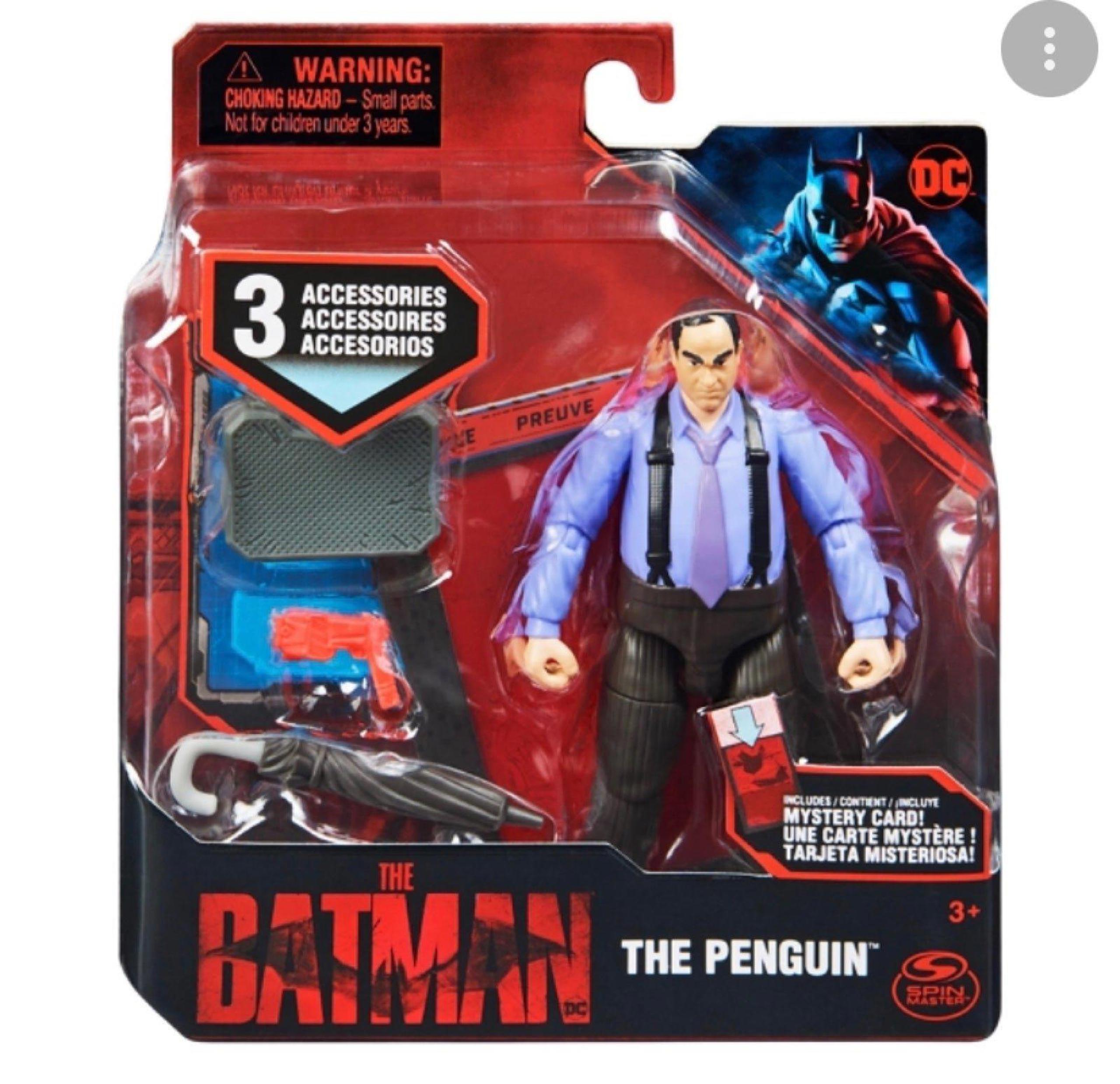 The Batman The Penguin figure spin master with 3 accessories