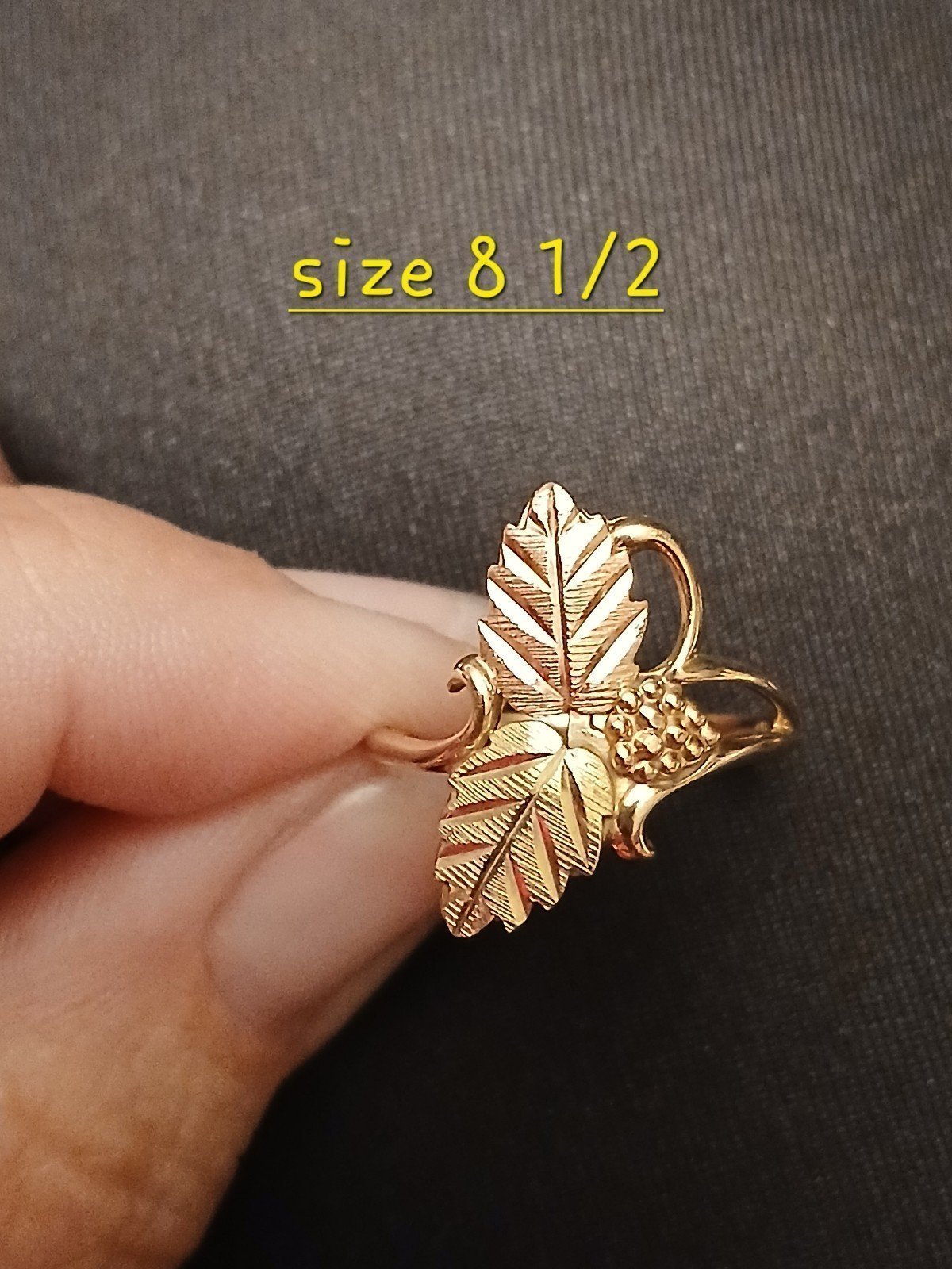 Unique Black Hills Gold Ring