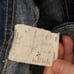 XXS XS 24 waist Vintage 70s straight leg jeans blue medium wash high waisted