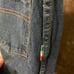 XXS XS 24 waist Vintage 70s straight leg jeans blue medium wash high waisted
