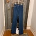 XXS XS 24 waist Vintage 70s straight leg jeans blue medium wash high waisted