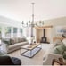 6-Light Brushed Nickel Modern Farmhouse Candle Chandelier Lighting Light