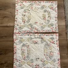 Handmade quilted standard size pillow shams