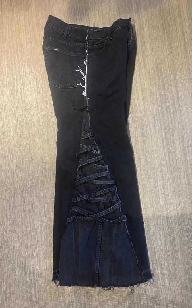 値段が激安 Lee Flare Jeans/Black/Remake パンツ
