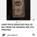 Silver Certificate MISPRINT & MISCUT