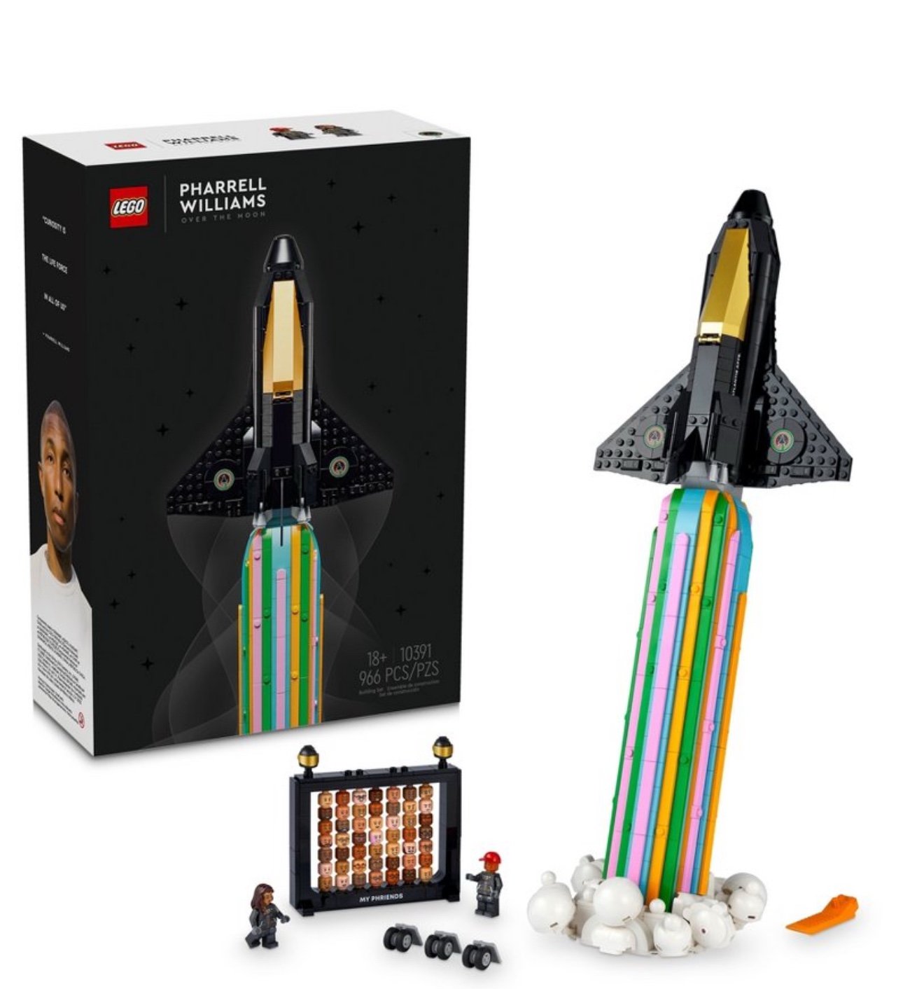 LIMITED EDITION !!!Lego icons over the moon Pharrell Williams
