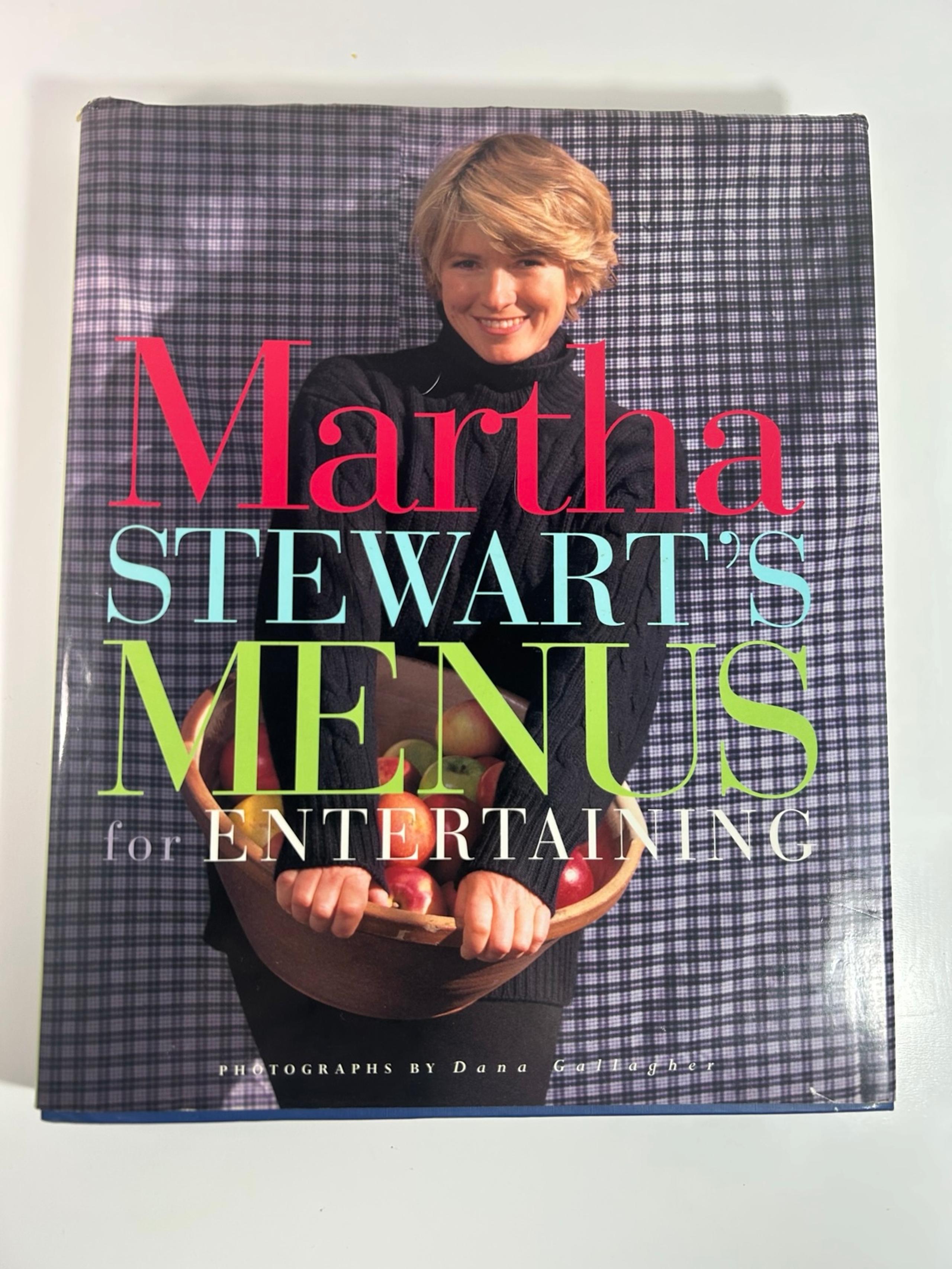 Martha Stewarts Menus for Entertaining - Hardcover Cook Book - 1994