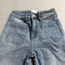 Driftwood Charlee Patch Pocket Wide Leg Jeans Raw Hem Size 25x32 EUC