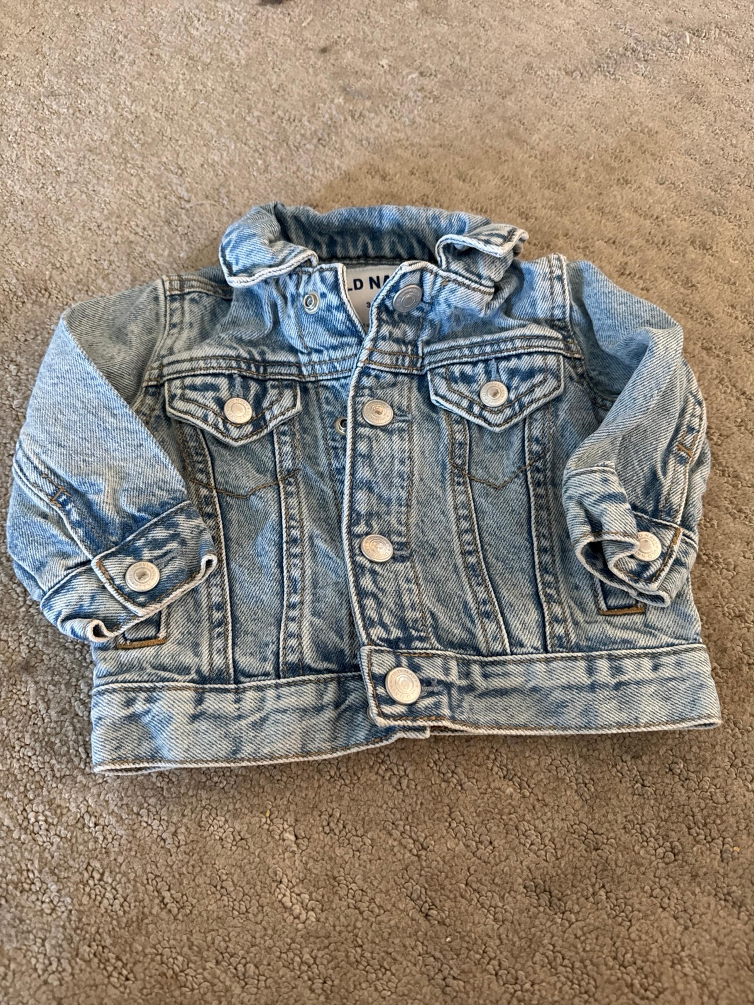 3-6m old navy denim jacket