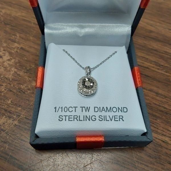Necklace New in Box 1/10CT TW Diamond