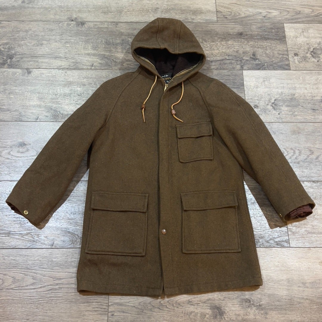 Vintage 1960s Styled for Students by Sears Lined Hooded Jacket Men's Size Small