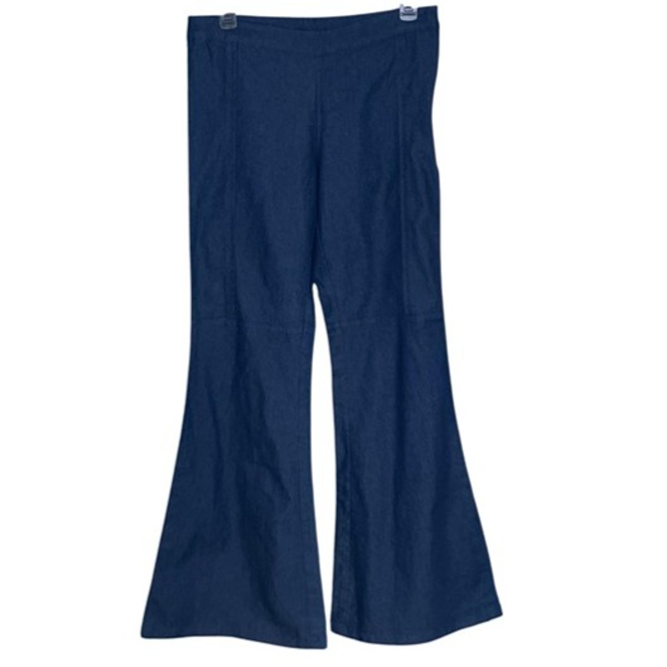 Medium M Ryu Dark Wash Stretch Flare Hippie Bell Bottom Jeans - Anthropologie