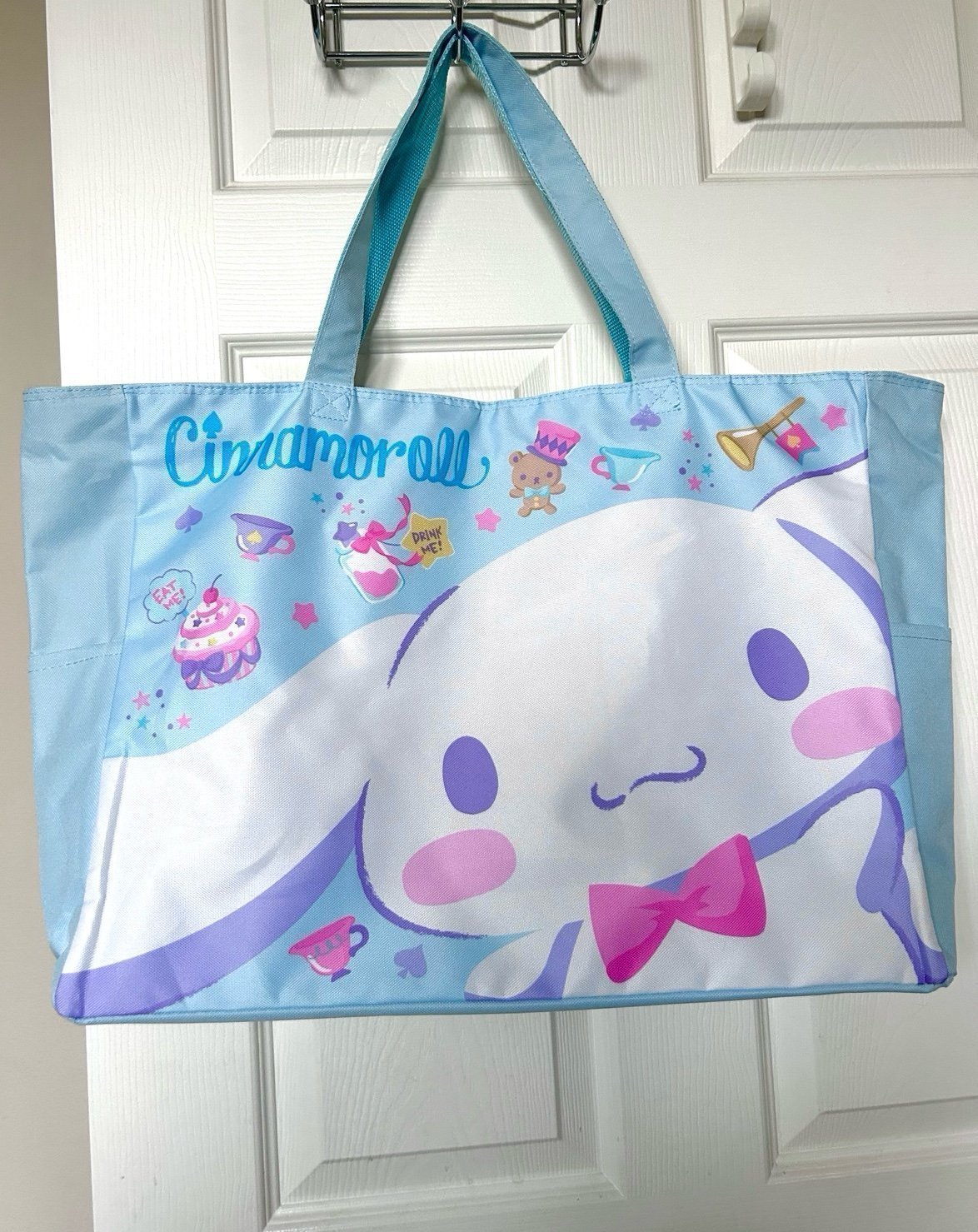 NWT Sanrio Cinnamoroll canvas XL tote bag / weekender bag