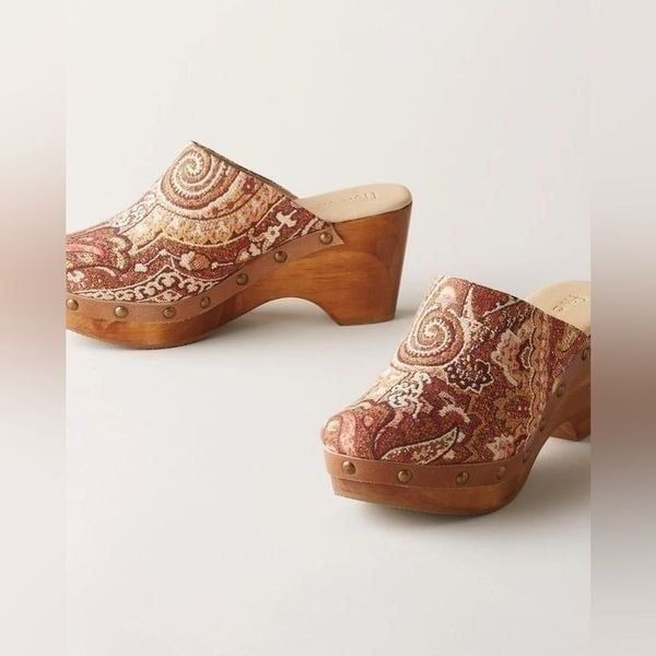 Sundance Five Worlds by Cordani Cyrilla Clogs NEW 7 Brown Multi