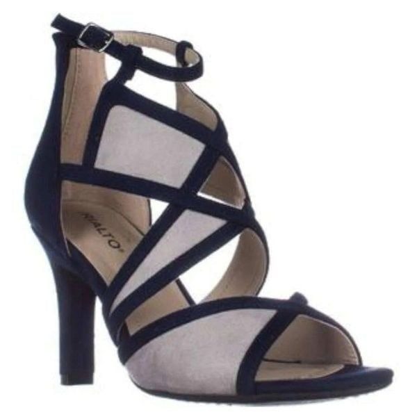 Rialto Women's Ria Cage D'orsay Open-Toe Heel Shoes Size 6.5M