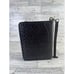 Franklin Quest Classic Calfskin Leather Woven Black Planner Made In USA