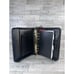 Franklin Quest Classic Calfskin Leather Woven Black Planner Made In USA