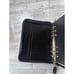 Franklin Quest Classic Calfskin Leather Woven Black Planner Made In USA