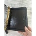 Franklin Quest Classic Calfskin Leather Woven Black Planner Made In USA