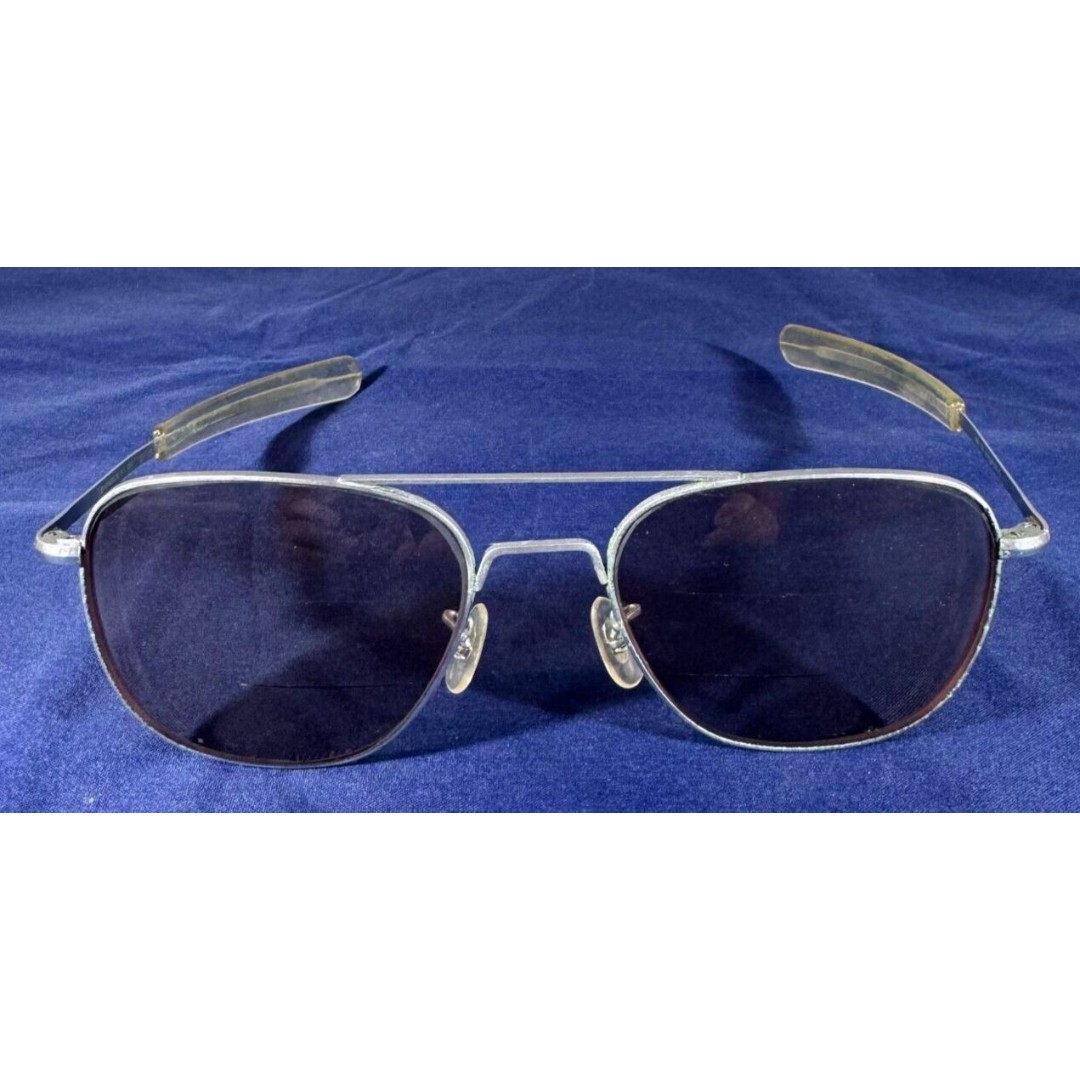 Randolph Engineering Sunglasses 5 1/2 Aviator Pilot 57-20 Silver FRAMES ONLY