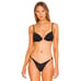 L*Space Stardust Bikini Top in Black XLarge New Womens Swimsuit