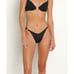 L*Space Stardust Bikini Top in Black XLarge New Womens Swimsuit