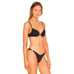 L*Space Stardust Bikini Top in Black XLarge New Womens Swimsuit