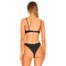 L*Space Stardust Bikini Top in Black XLarge New Womens Swimsuit