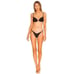 L*Space Stardust Bikini Top in Black XLarge New Womens Swimsuit
