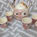 Man in the Moon Teapot with 5 cups, 1940s, Japan, Rare, Great Condition