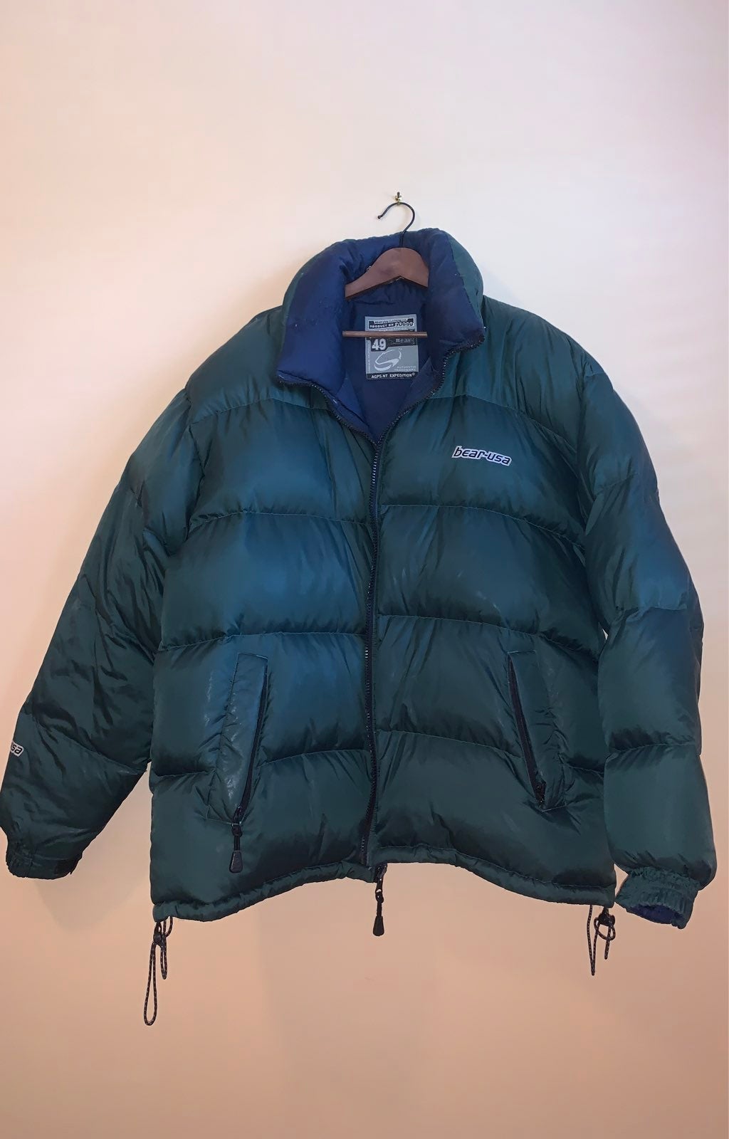 Vintage Bear USA down puffer jacket