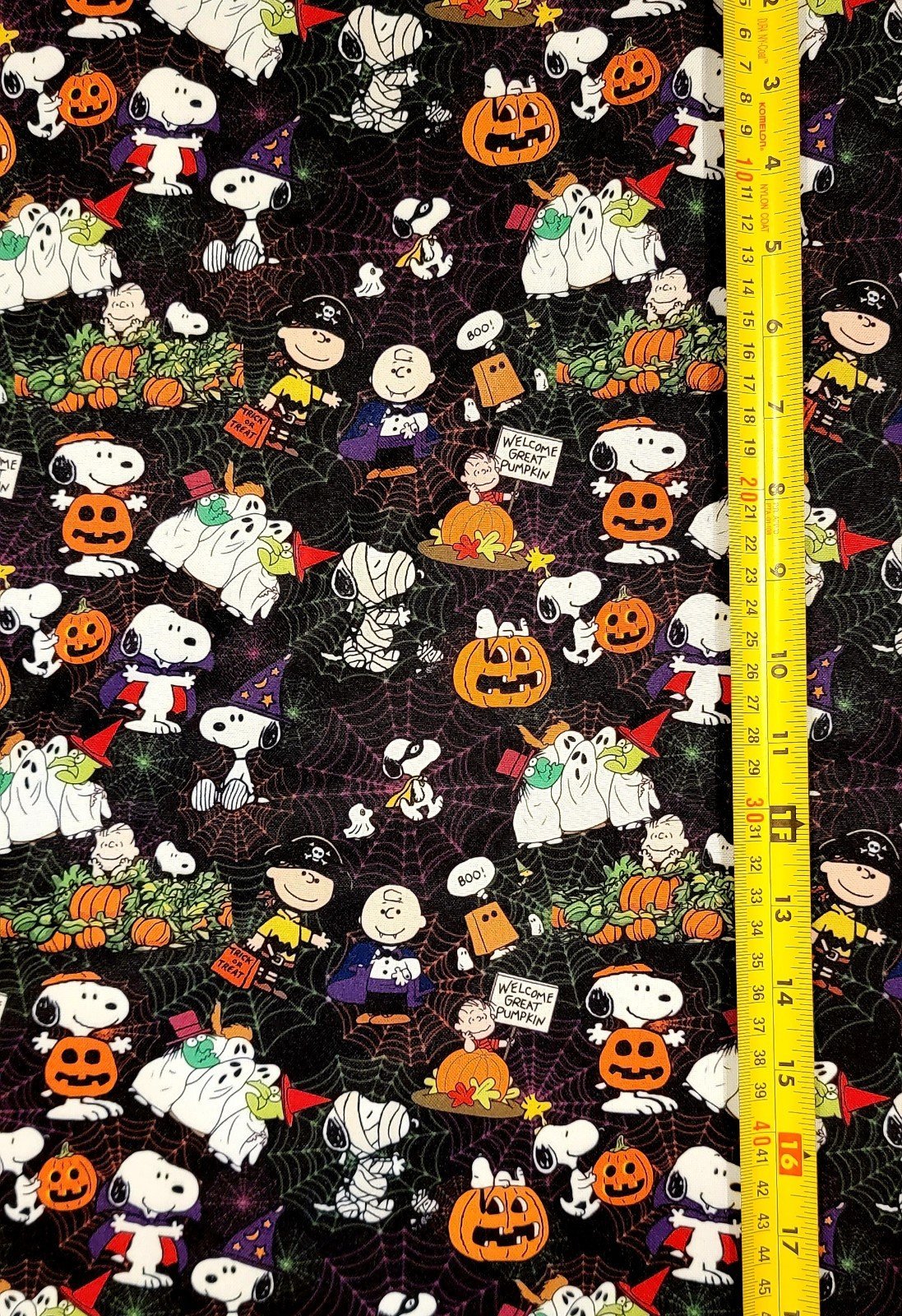 SNOOPY HALLOWEEN FABRIC 1 YARD