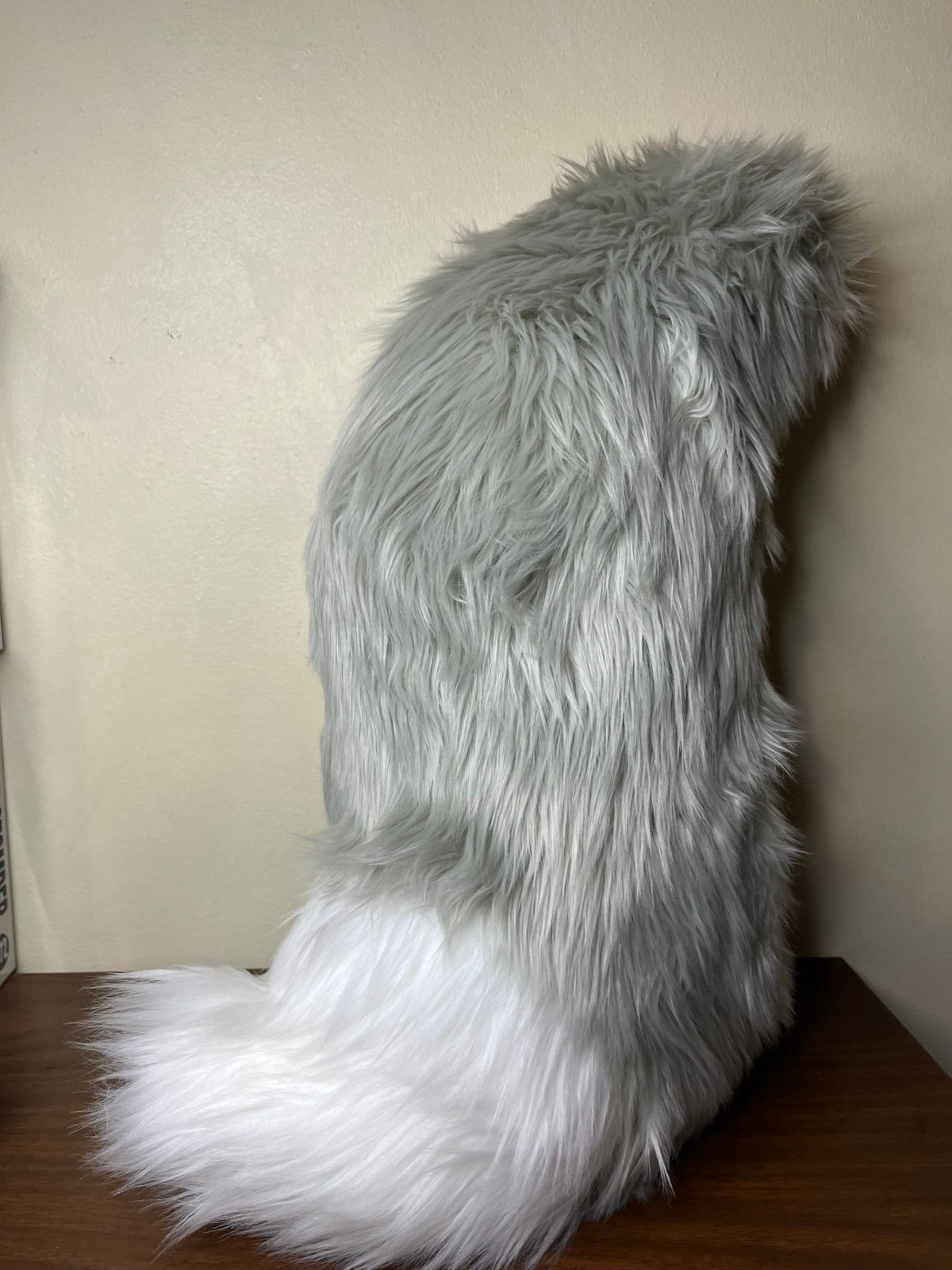 Fox wolf fursuit tail 21 inches around 21 inches long hand sewn cosplay