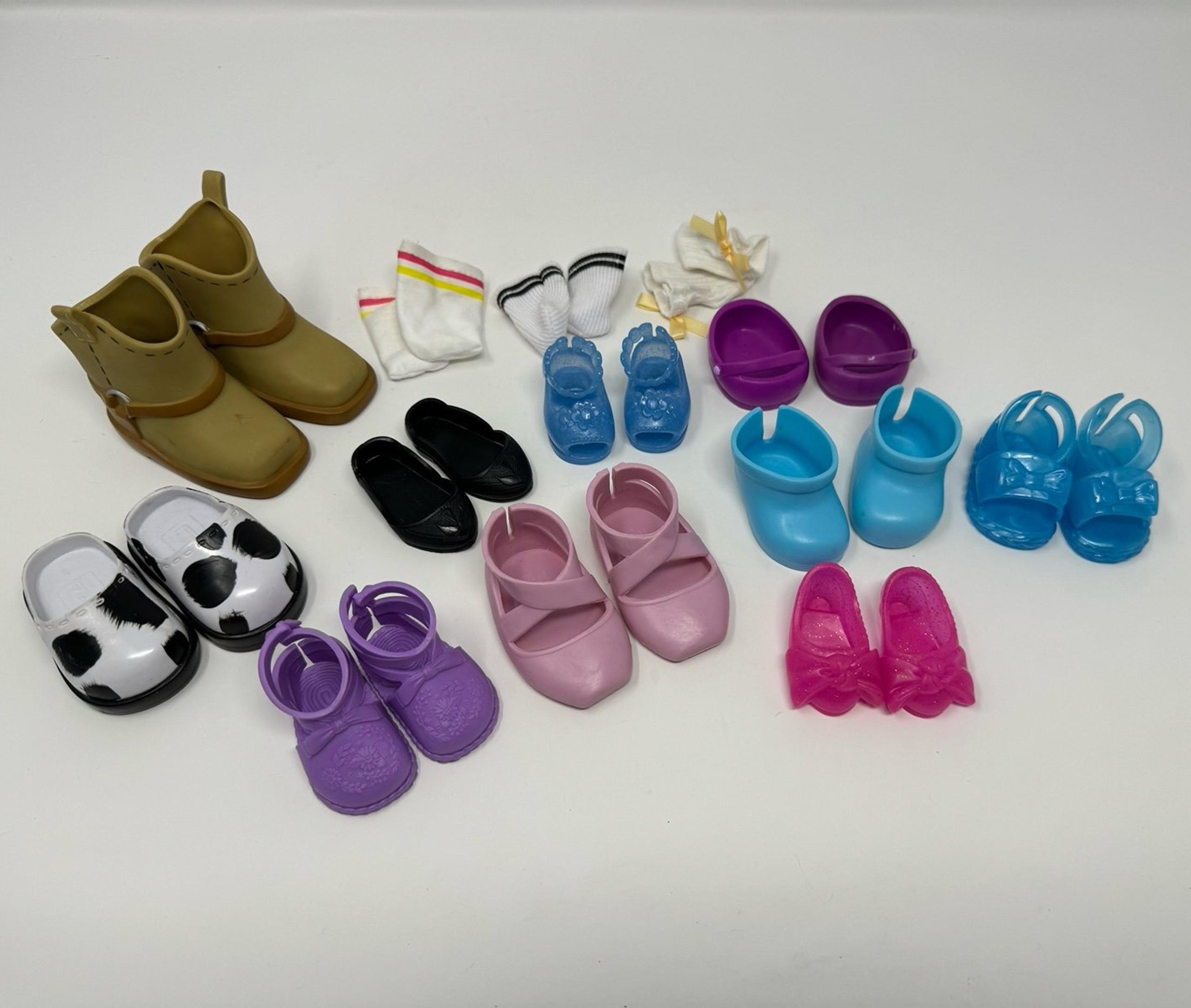 DOLL SHOES Tolly Tots Fits mostly 18" Dolls Baby Born Boots Pink Heels Maryjanes